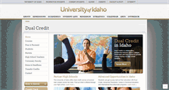 Desktop Screenshot of dualcredit.uidaho.edu