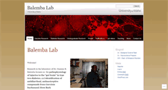 Desktop Screenshot of obalemba-lab.uidaho.edu