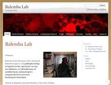 Tablet Screenshot of obalemba-lab.uidaho.edu